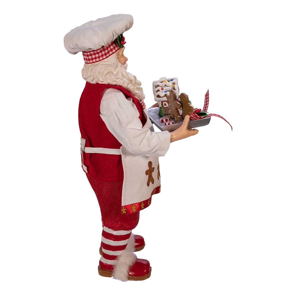 Kurt Adler 11-Inch Fabriché™ Gingerbread Chef Santa